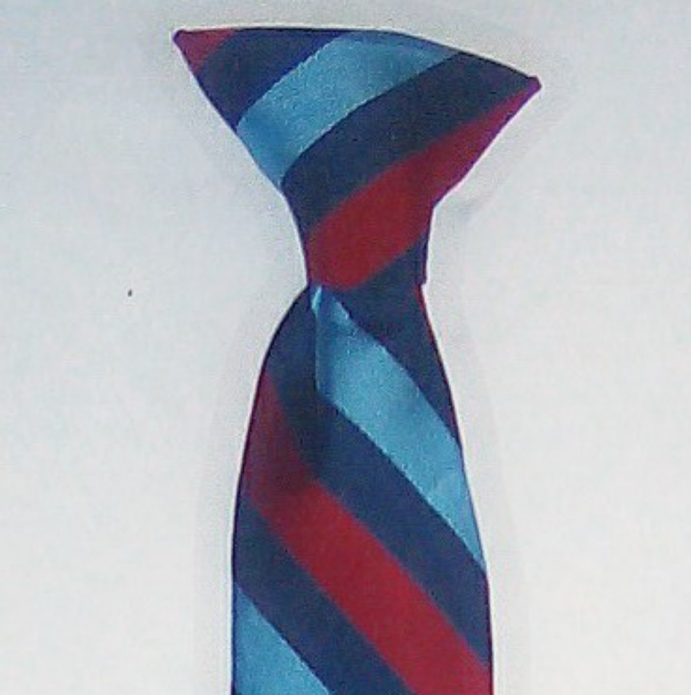 Striped Clip-On Tie